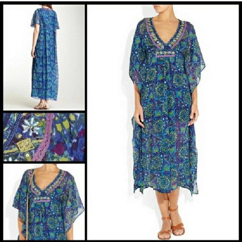 Antik Batik for Free People Bora Silk Kaftan